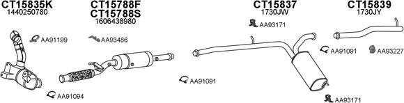 Veneporte 450794 - Система выпуска ОГ autosila-amz.com