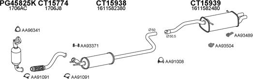 Veneporte 150756 - Система выпуска ОГ autosila-amz.com