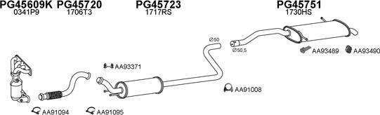 Veneporte 450861 - Система выпуска ОГ autosila-amz.com