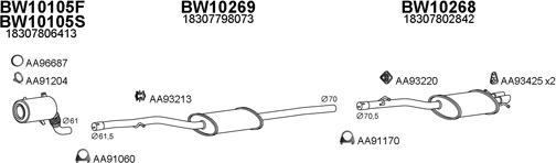 Veneporte 100138 - Система выпуска ОГ autosila-amz.com