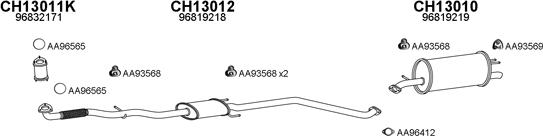 Veneporte 130006 - Система выпуска ОГ autosila-amz.com