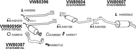 Veneporte 800427 - Система выпуска ОГ autosila-amz.com