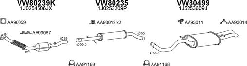 Veneporte 800476 - Система выпуска ОГ autosila-amz.com