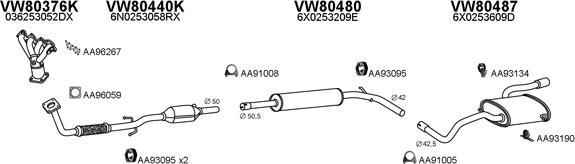 Veneporte 800623 - Система выпуска ОГ autosila-amz.com