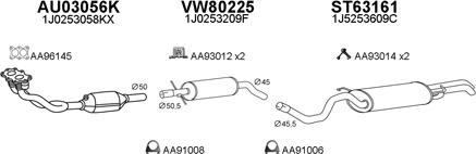 Veneporte 800092 - Система выпуска ОГ autosila-amz.com