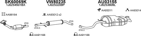 Veneporte 800106 - Система выпуска ОГ autosila-amz.com