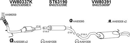 Veneporte 800187 - Система выпуска ОГ autosila-amz.com