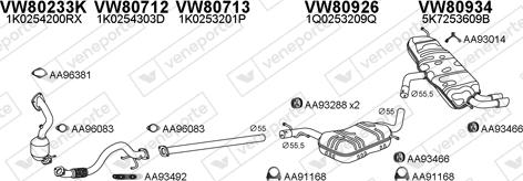 Veneporte 800848 - Система выпуска ОГ autosila-amz.com