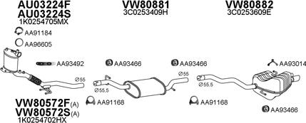 Veneporte 800814 - Система выпуска ОГ autosila-amz.com