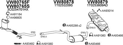 Veneporte 800812 - Система выпуска ОГ autosila-amz.com