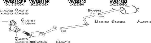 Veneporte 800831 - Система выпуска ОГ autosila-amz.com