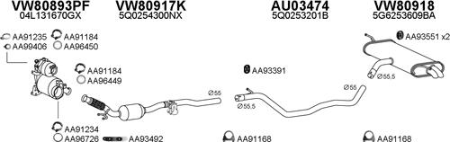 Veneporte 800823 - Система выпуска ОГ autosila-amz.com