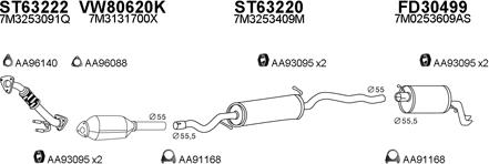 Veneporte 800374 - Система выпуска ОГ autosila-amz.com