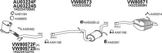 Veneporte 800297 - Система выпуска ОГ autosila-amz.com