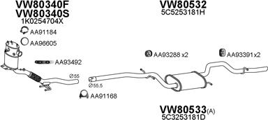 Veneporte 800791 - Система выпуска ОГ autosila-amz.com