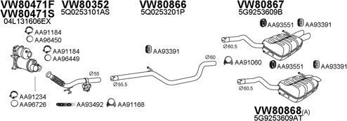 Veneporte 800798 - Система выпуска ОГ autosila-amz.com