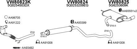 Veneporte 800758 - Система выпуска ОГ autosila-amz.com