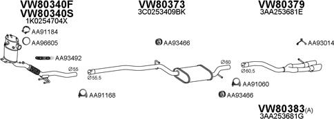 Veneporte 800714 - Система выпуска ОГ autosila-amz.com