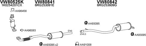 Veneporte 800774 - Система выпуска ОГ autosila-amz.com