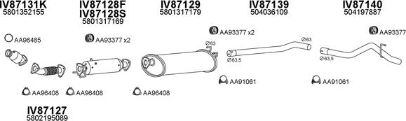 Veneporte 870054 - Система выпуска ОГ autosila-amz.com