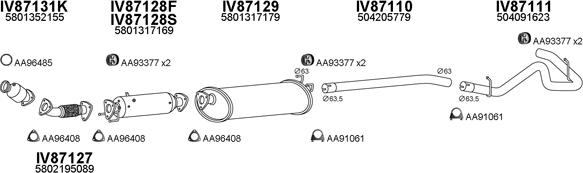 Veneporte 870051 - Система выпуска ОГ autosila-amz.com