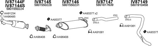 Veneporte 870061 - Система выпуска ОГ autosila-amz.com