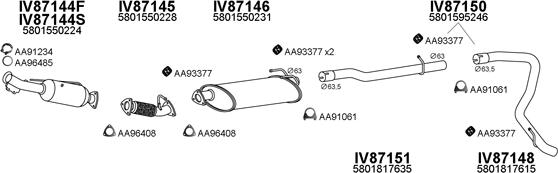 Veneporte 870063 - Система выпуска ОГ autosila-amz.com