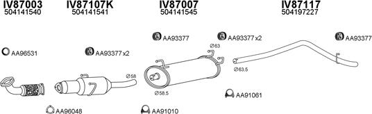 Veneporte 870032 - Система выпуска ОГ autosila-amz.com