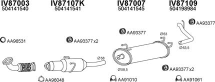 Veneporte 870025 - Система выпуска ОГ autosila-amz.com