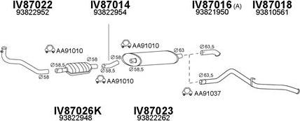 Veneporte 870020 - Система выпуска ОГ autosila-amz.com