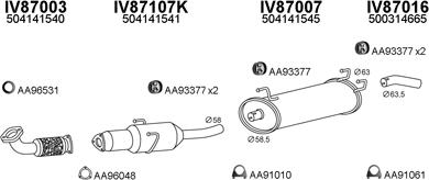 Veneporte 870022 - Система выпуска ОГ autosila-amz.com