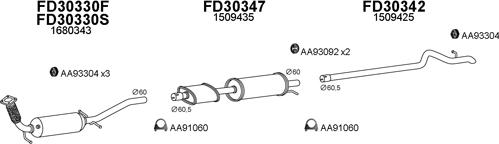 Veneporte 300579 - Система выпуска ОГ autosila-amz.com