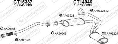 Veneporte 250597 - Система выпуска ОГ autosila-amz.com