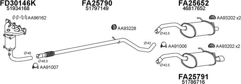 Veneporte 250522 - Система выпуска ОГ autosila-amz.com