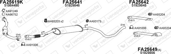 Veneporte 250600 - Система выпуска ОГ autosila-amz.com