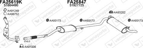 Veneporte 250603 - Система выпуска ОГ autosila-amz.com