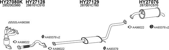 Veneporte 270059 - Система выпуска ОГ autosila-amz.com