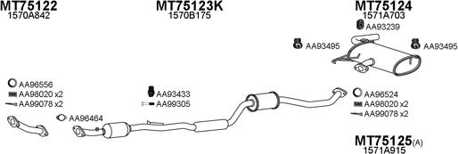 Veneporte 750095 - Система выпуска ОГ autosila-amz.com