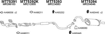 Veneporte 750065 - Система выпуска ОГ autosila-amz.com