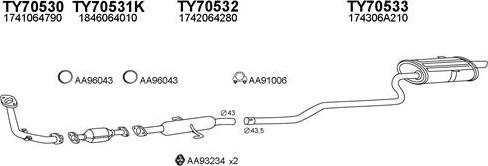 Veneporte 700093 - Система выпуска ОГ autosila-amz.com