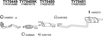 Veneporte 700022 - Система выпуска ОГ autosila-amz.com