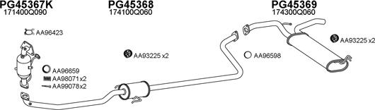 Veneporte 700166 - Система выпуска ОГ autosila-amz.com