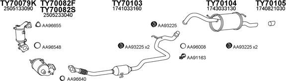 Veneporte 700161 - Система выпуска ОГ autosila-amz.com