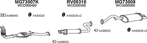 Veneporte 730011 - Система выпуска ОГ autosila-amz.com