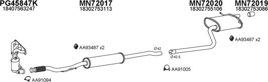 Veneporte 720007 - Система выпуска ОГ autosila-amz.com