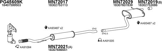 Veneporte 720017 - Система выпуска ОГ autosila-amz.com