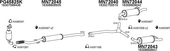 Veneporte 720024 - Система выпуска ОГ autosila-amz.com