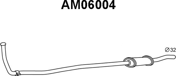 Veneporte AM06004 - Предглушитель выхлопных газов autosila-amz.com