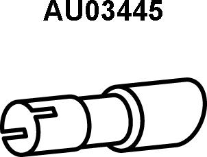Veneporte AU03445 - Труба выхлопного газа autosila-amz.com
