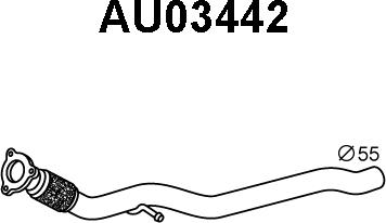 Veneporte AU03442 - Труба выхлопного газа autosila-amz.com
